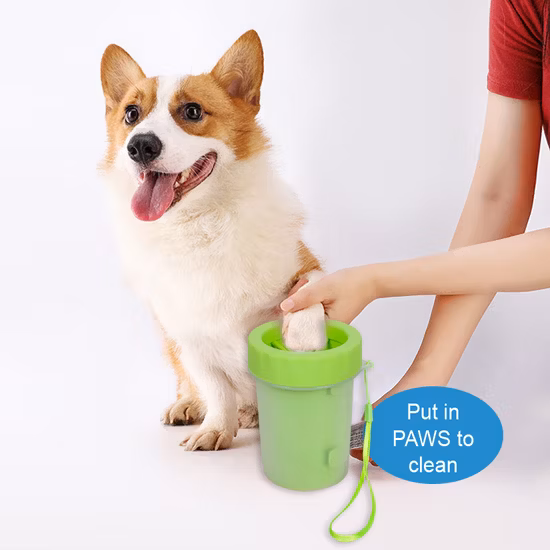 Rena Pet Brosse de toilettage en plastique colorée et confortable pour chien Outils de bain en gel de silice souple